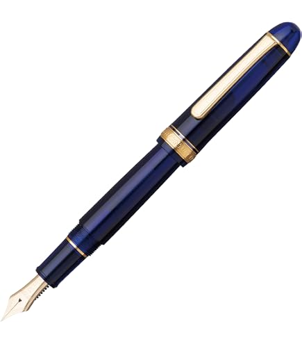 PLATINUM Japanese Fountain Pen #3776 Century Rhodium Black Diamond